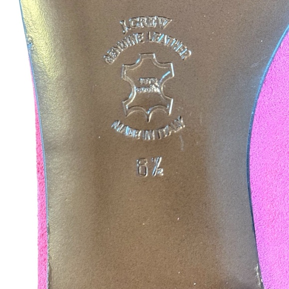 J. Crew Women’s 6.5 Pink Suede Manhattan Loafers Flats Shoes Blue Velvet Italy - Picture 11 of 12